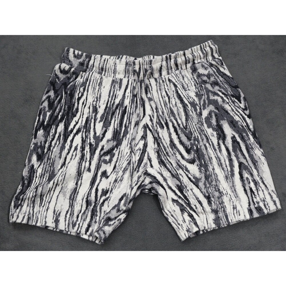 Twenty Montreal Men's Wood Grain 3D Knit‎ Shorts Brown Beige Size S